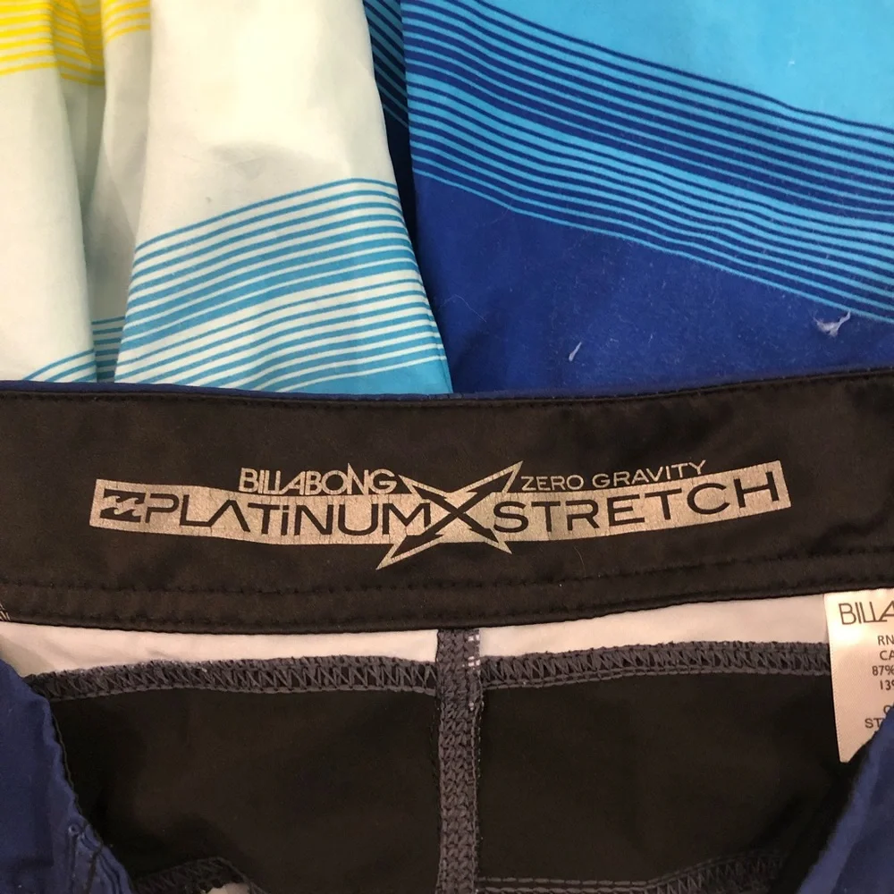 Billabong Zero Gravity Platinum Stretch Parko Swim Trunks Board Shorts Mens 29